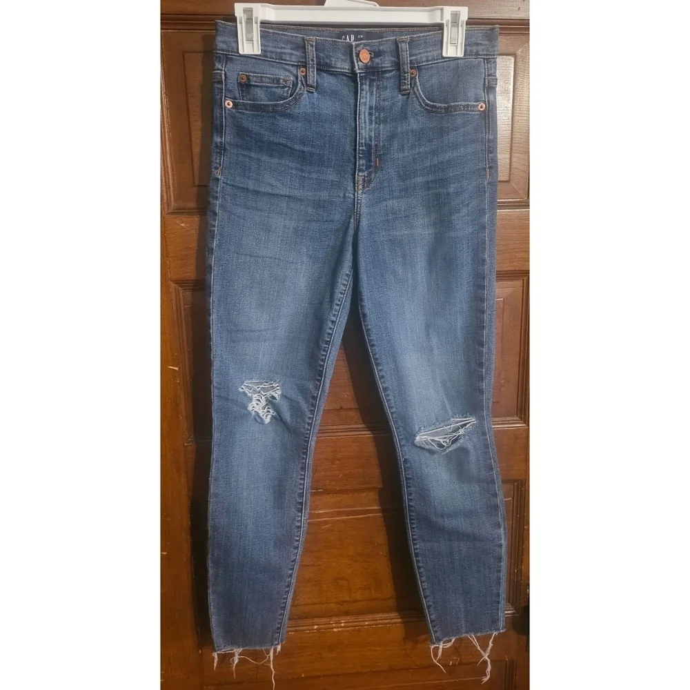 GAP Denim Distressed Leggings